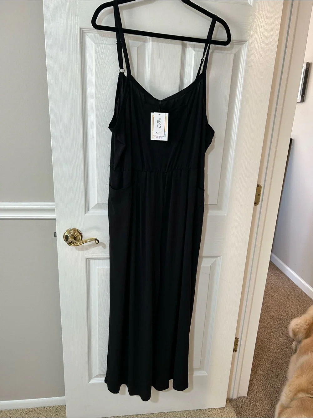 NWT LuLaRoe XL Black Leola jumpsuit.